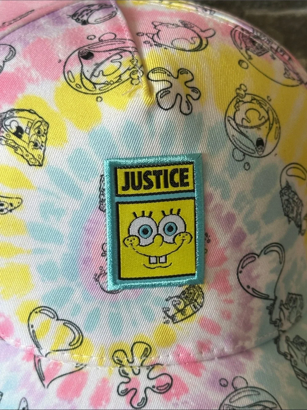 Justice X Spongebob Girls Baseball Hat